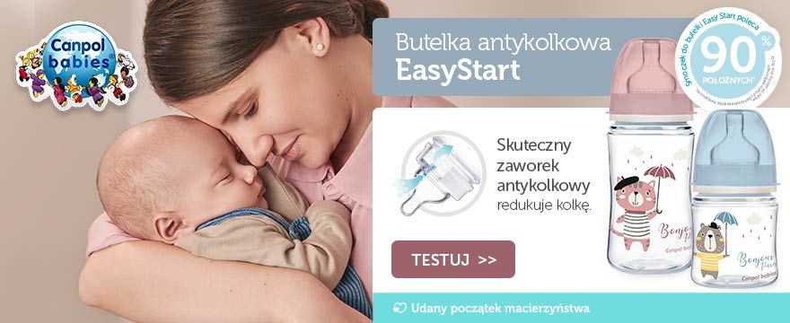 TESTOWANIE: Wypróbuj butelki antykolkowe Easy Start marki Canpol babies!